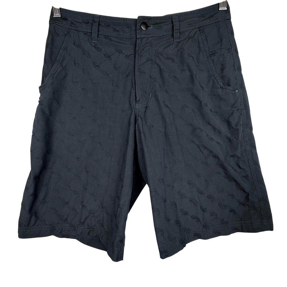 Lululemon Golf Shorts Men Size 30 Gray Textured Stretch Athletic Performance